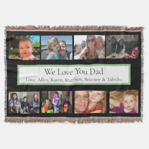 Personalisierte Fotos Geschenke für Vater Decke