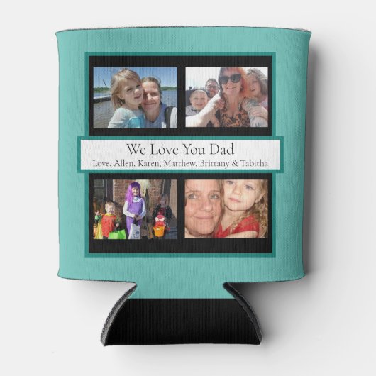 Personalisierte Fotos | Geschenke für Vater Dosenkühler (Vorderseite)