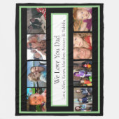 Personalisierte Fotos | Geschenke für Vater Fleecedecke (Vorderseite)