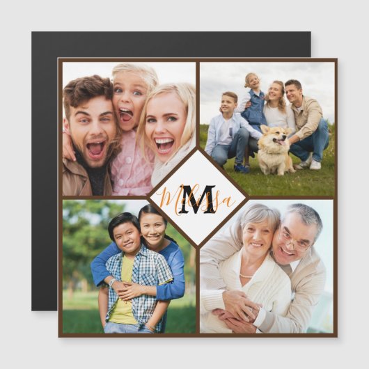 Personalisierte Fotos Magnetkarte (Vorne/Hinten)