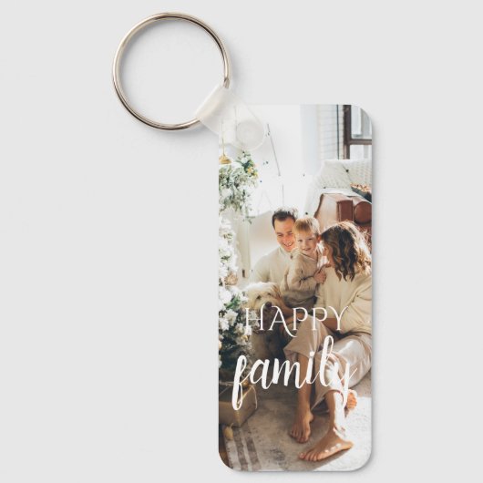 Personalisierte Fotos mit 3 Familien Schlüsselanhänger (Vorderseite)