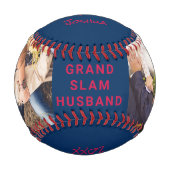 Personalisierte Fotos Red Blue Baseball (Vorderseite)