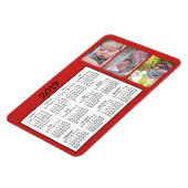 Personalisierte Fotos Red Mini Magnet Kalender 201 (Linke Seite)
