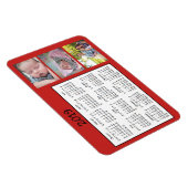 Personalisierte Fotos Red Mini Magnet Kalender 201 (Rechte Seite)
