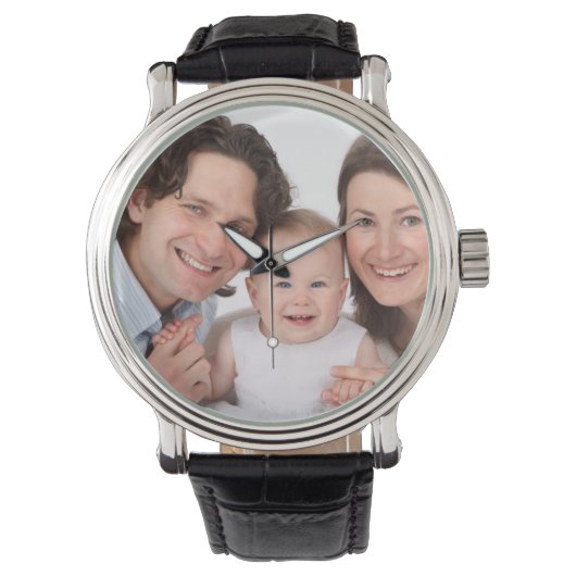 Personalisierte Fotos überwachen Armbanduhr (Vorderseite)