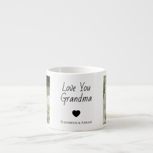 Personalisierte Fotos und "Liebe Sie Oma Espressotasse