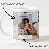 Personalisierte Fotos und Text Jumbo-Tasse