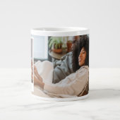 Personalisierte Fotos und Text Jumbo-Tasse (Vorderseite)