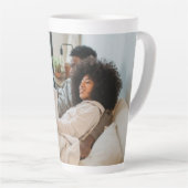 Personalisierte Fotos und Text Milchtasse (Rechte Ecke)