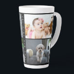 Personalisierte Fotos und Text Milchtasse<br><div class="desc">Personalisierte Fotos und Text - Foto Keepake Latte Tasse von Ricaso - fügen Sie Ihre eigenen Fotos und Text - Foto Keepsée Geschenke</div>
