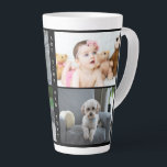 Personalisierte Fotos und Text Milchtasse<br><div class="desc">Personalisierte Fotos und Text - Foto Keepake Latte Tasse von Ricaso - fügen Sie Ihre eigenen Fotos und Text - Foto Keepsée Geschenke</div>