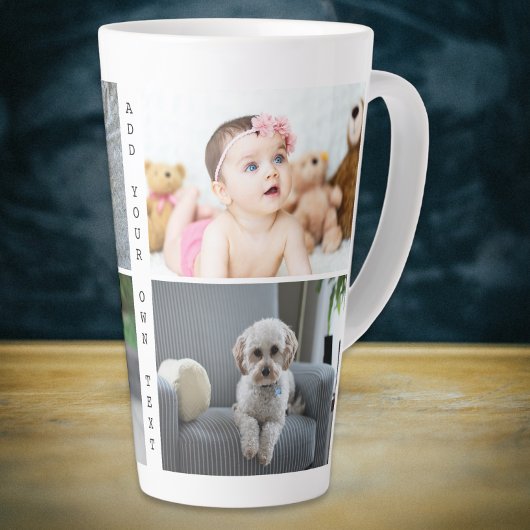 Personalisierte Fotos und Text Milchtasse