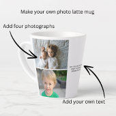 Personalisierte Fotos und Text Milchtasse