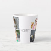 Personalisierte Fotos und Text Milchtasse (Vorderseite)