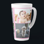 Personalisierte Fotos und Text Milchtasse<br><div class="desc">Personalisierte Fotos und Text - Foto Keepake Latte Tasse von Ricaso - fügen Sie Ihre eigenen Fotos und Text - Foto Keepsée Geschenke</div>