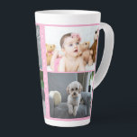 Personalisierte Fotos und Text Milchtasse<br><div class="desc">Personalisierte Fotos und Text - Foto Keepake Latte Tasse von Ricaso - fügen Sie Ihre eigenen Fotos und Text - Foto Keepsée Geschenke</div>