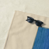 Personalisierte Fotos und Text Strandtuch (Beispiel)