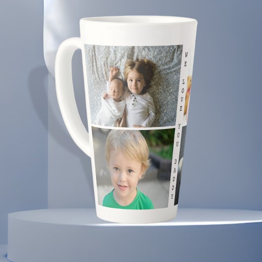 Personalisierte Fotos und Text Wir Liebe Sie Papa Milchtasse