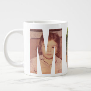 Personalisierte Fotos zum Geburtstag der Mutter fe Jumbo-Tasse