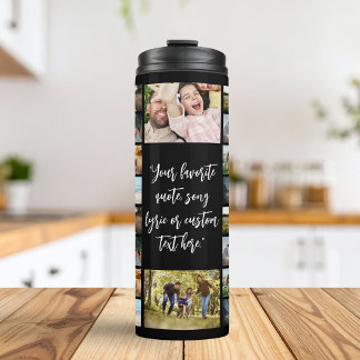 Personalisierte Fotosammlung mit Angebot Thermosbecher