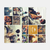 Personalisierte Fotosammlung "Wilde Abenteuer" Fleecedecke (Vorderseite (Horizontal))