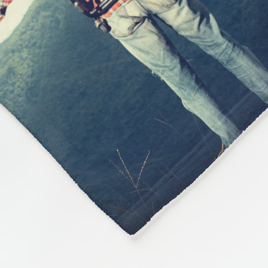 Personalisierte Fotosammlung "Wilde Abenteuer" Fleecedecke (Ecke)
