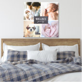 Personalisierte Fotosammlungsblöcke für die Famili Leinwanddruck (Insitu (Schlafzimmer))