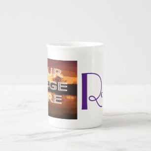 Personalisierte Fototasse aus Bone China Porzellantasse