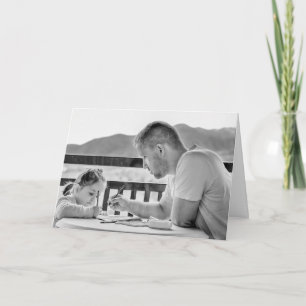Personalisierte Fotovater-Tag-Karte Karte