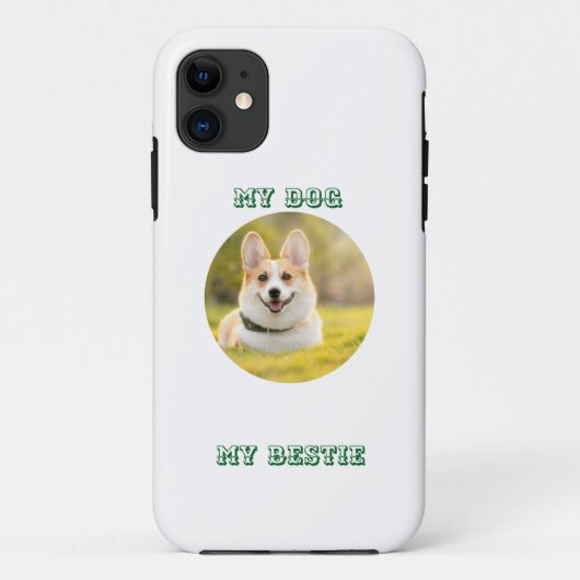 Personalisierte Fotovorlage für meinen Hund - Mein Case-Mate iPhone Hülle (Rückseite)