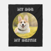 Personalisierte Fotovorlage für meinen Hund - Mein Fleecedecke (Vorderseite)