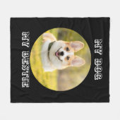 Personalisierte Fotovorlage für meinen Hund - Mein Fleecedecke (Vorderseite (Horizontal))