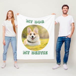 Personalisierte Fotovorlage für meinen Hund - Mein Fleecedecke