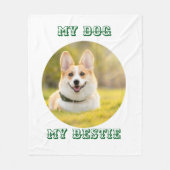 Personalisierte Fotovorlage für meinen Hund - Mein Fleecedecke (Vorderseite)