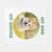 Personalisierte Fotovorlage für meinen Hund - Mein Fleecedecke (Vorderseite (Horizontal))