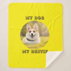 Personalisierte Fotovorlage für meinen Hund - Mein Sherpadecke