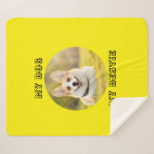 Personalisierte Fotovorlage für meinen Hund - Mein Sherpadecke (Vorderseite (Horizontal))