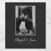 Personalisierte Fotovorlage Hochzeit Weinetikett (Einzelnes Label)