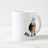 Personalisierte Fotovorlage "Just Me and Meow" - Jumbo-Tasse (Vorderseite Rechts)