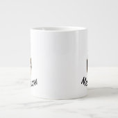 Personalisierte Fotovorlage "Just Me and Meow" - Jumbo-Tasse (Vorderseite)