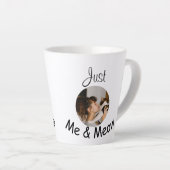 Personalisierte Fotovorlage "Just Me and Meow" - Milchtasse (Rechte Ecke)