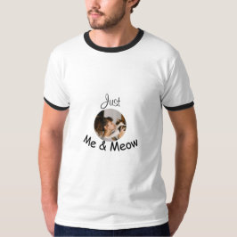 Personalisierte Fotovorlage "Just Me and Meow" - T-Shirt