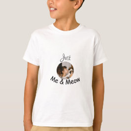 Personalisierte Fotovorlage "Just Me and Meow" - T-Shirt