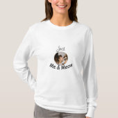 Personalisierte Fotovorlage "Just Me and Meow" - T-Shirt (Vorderseite)