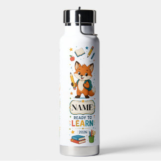 Personalisierte Fox Kids Wasserflasche für den Sch Trinkflasche