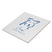 Personalisierte Fox-Terrier-Haustier-Dekorationsfl Fliese (Seite)