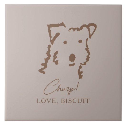 Personalisierte Fox-Terrier-Haustier-Dekorationsfl Fliese (Vorderseite)
