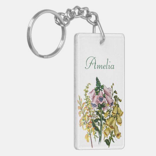 Personalisierte Foxhandschuhe Schlüsselanhänger (Vorderseite links)