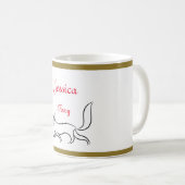 Personalisierte "Foxy"-Tasse Kaffeetasse (VorderseiteRechts)