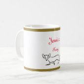 Personalisierte "Foxy"-Tasse Kaffeetasse (Vorderseite Links)